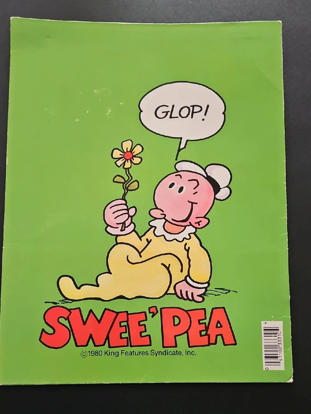 Vtg 2 pocket folder featuring Popeye The Sailor 